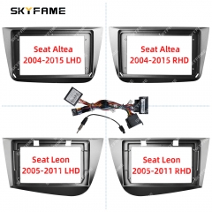 SKYFAME Car Frame Fascia Adapter Canbus Box Decoder Android Radio Dash Fitting Panel Kit For Seat Altea Seat Leon 3 Ateca