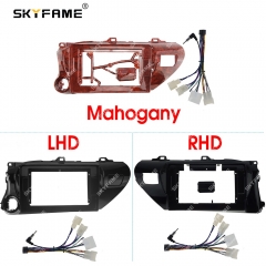 SKYFAME Car Frame Fascia Adapter For Toyota Hilux Revo Vigo IMV 2016 Android Radio Dash Fitting Panel Kit