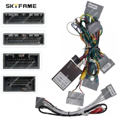 SKYFAME Car 16pin Wiring Harness Adapter Canbus Box Decoder Android Radio Power Cable For Honda Acura RDX