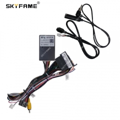 SKYFAME Car Wiring Harness Adapter Canbus Box Decoder Android Radio Power Cable For BAIC Huansu H3F H3