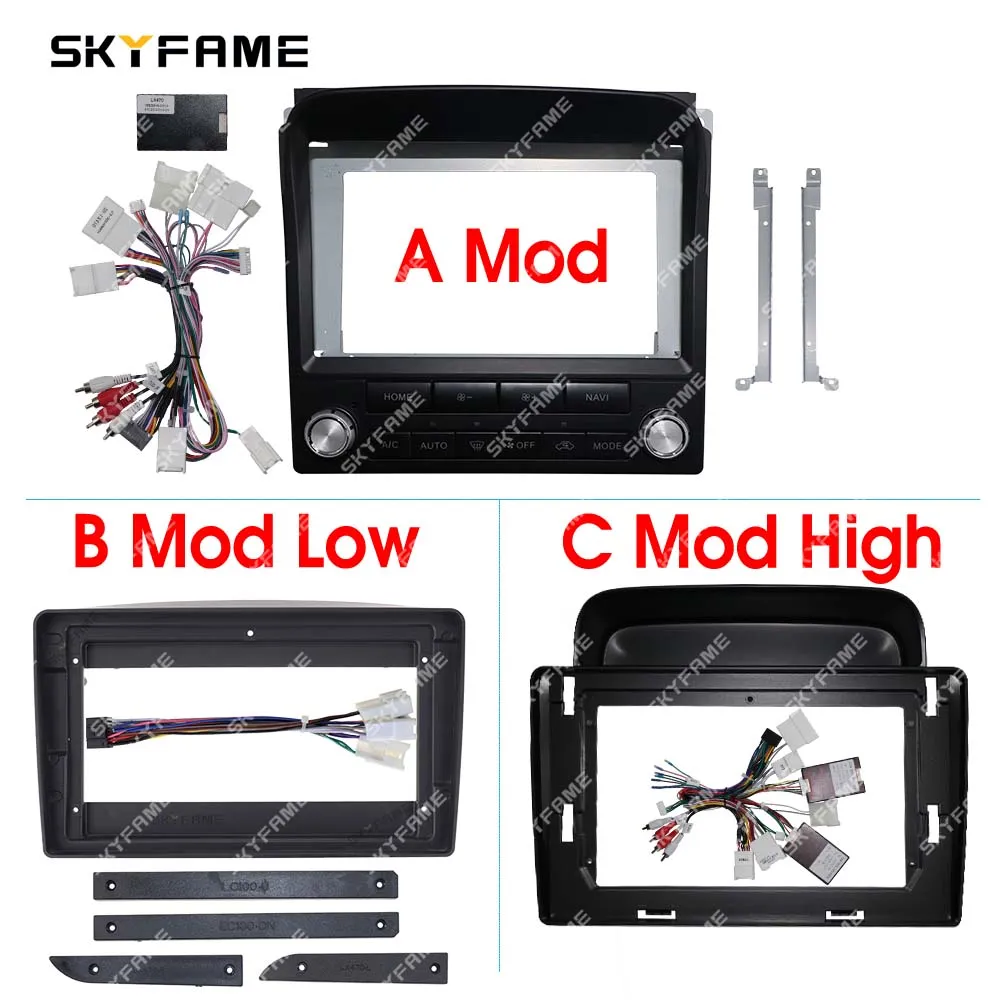 SKYFAME Car Frame Fascia Adapter Canbus Box Android Radio Dash Fitting Panel Kit For Toyota Land Cruiser 100 LC100 Lexus LX470