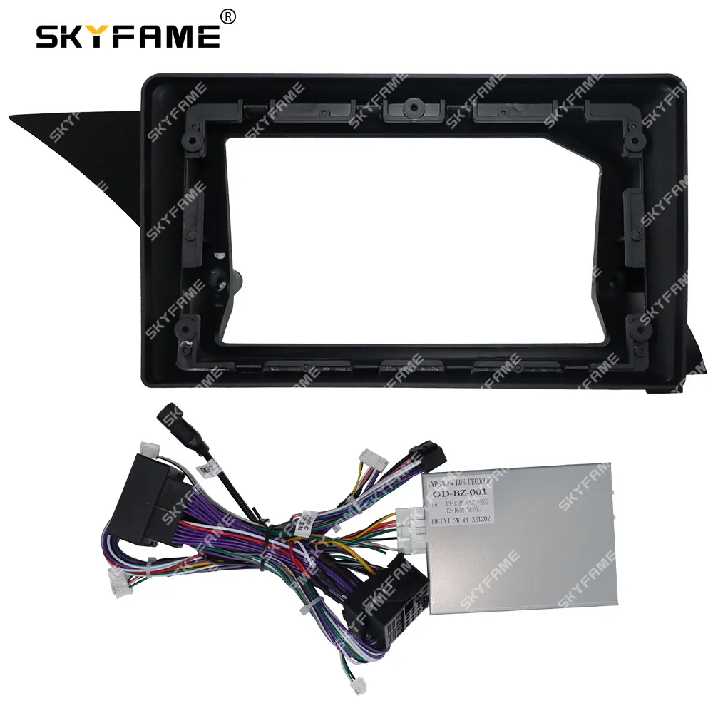SKYFAME Car Frame Fascia Adapter Android Radio Dash Fitting Panel Kit For Benz GLK GLK-Class X204 GLC X253