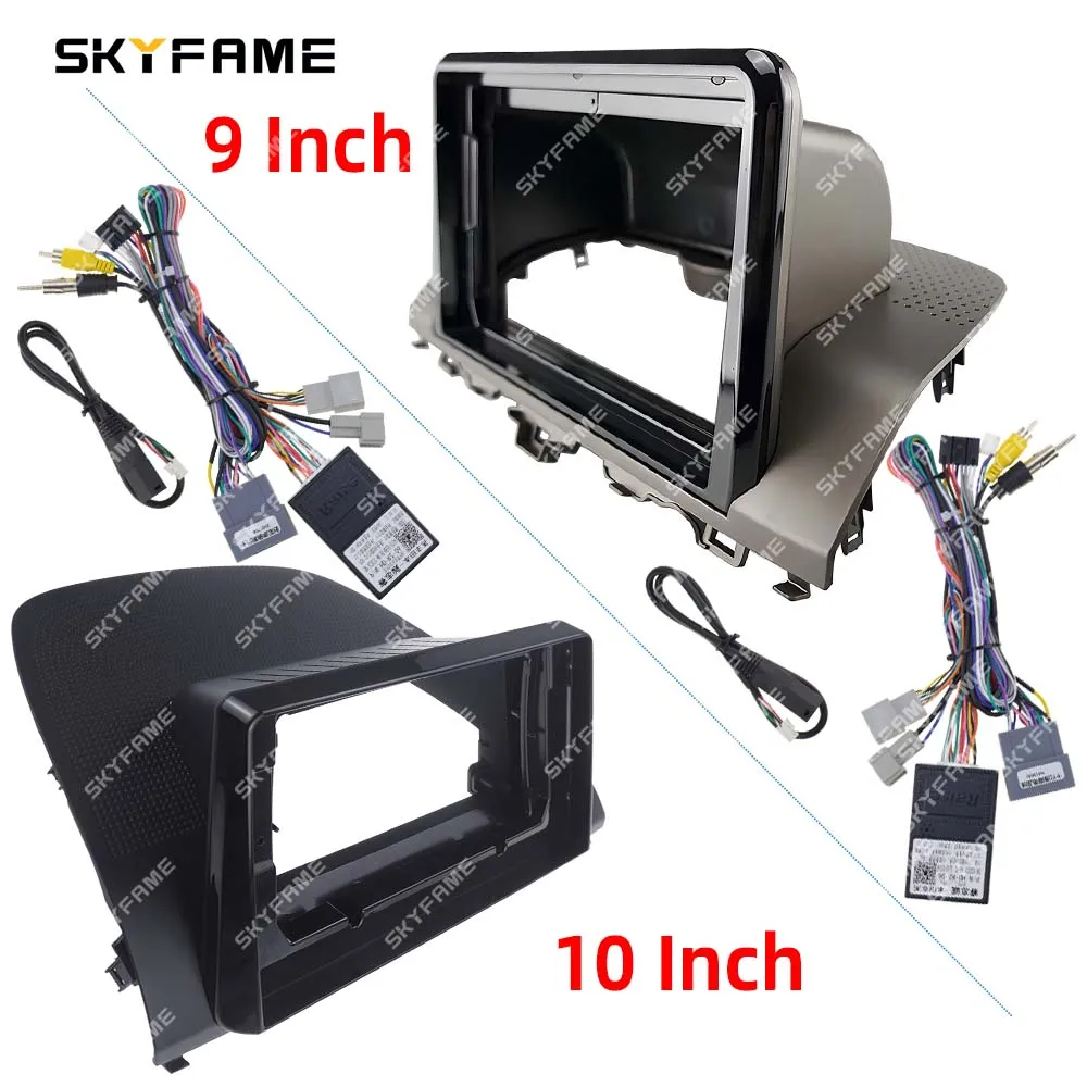 SKYFAME Car Frame Fascia Adapter Canbus Box Decoder Android Radio Dash Fitting Panel Kit For Honda Accord 10 10th Inspire