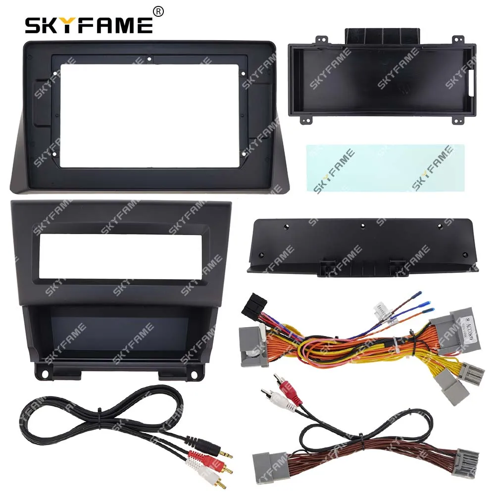 SKYFAME Car Frame Fascia Adapter Android Radio Dash Fitting Panel Kit For Honda Accord 8 8TH