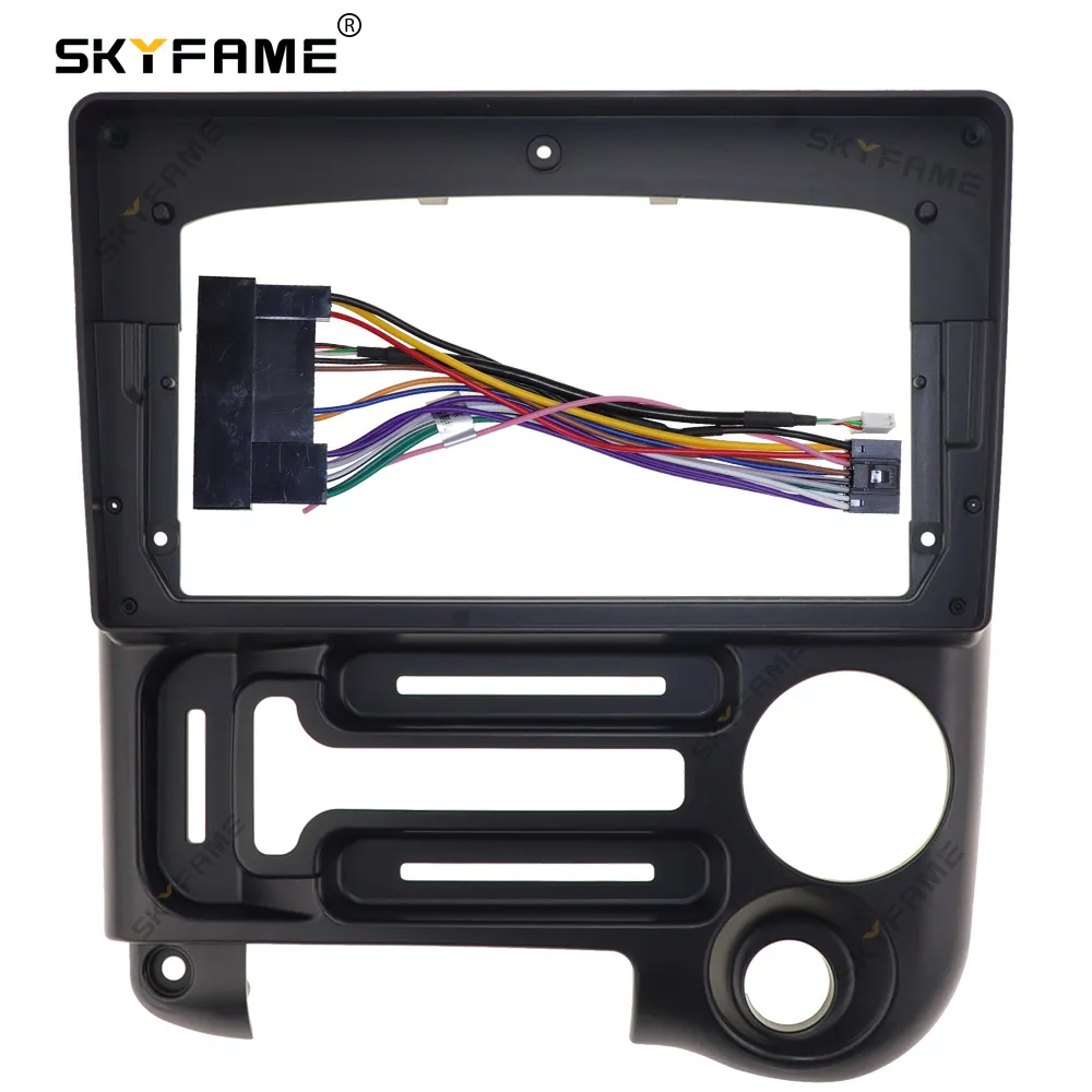 SKYFAME Car Radio Frame Fascias Cable For Hyundai Santro 2006-2015 Android Big Screen Dask Kit Fascia Frame