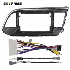 SKYFAME Car Frame Fascia Adapter Canbus Box Decoder Android Radio Dash Fitting Panel Kit For Hyundai Elantra