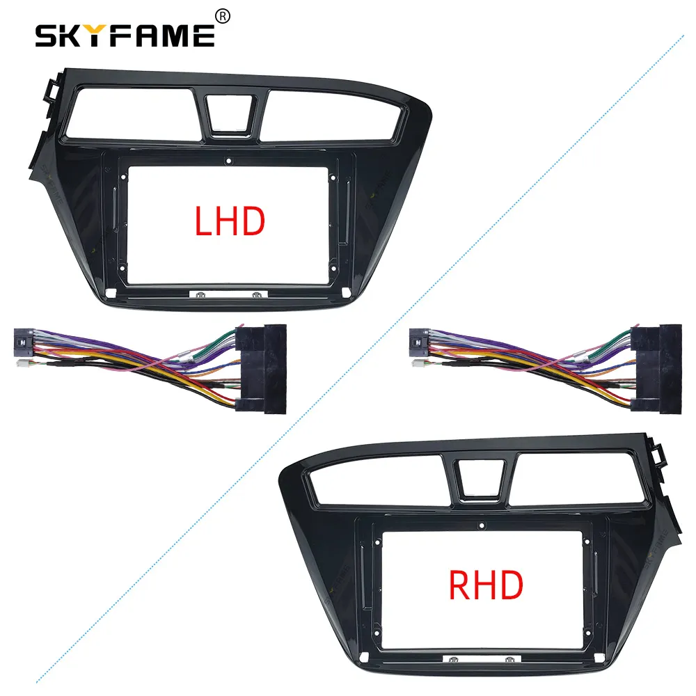 SKYFAME Car Frame Fascia Adapter For Hyundai I20 2014-2018 Android Radio Dash Fitting Panel Kit