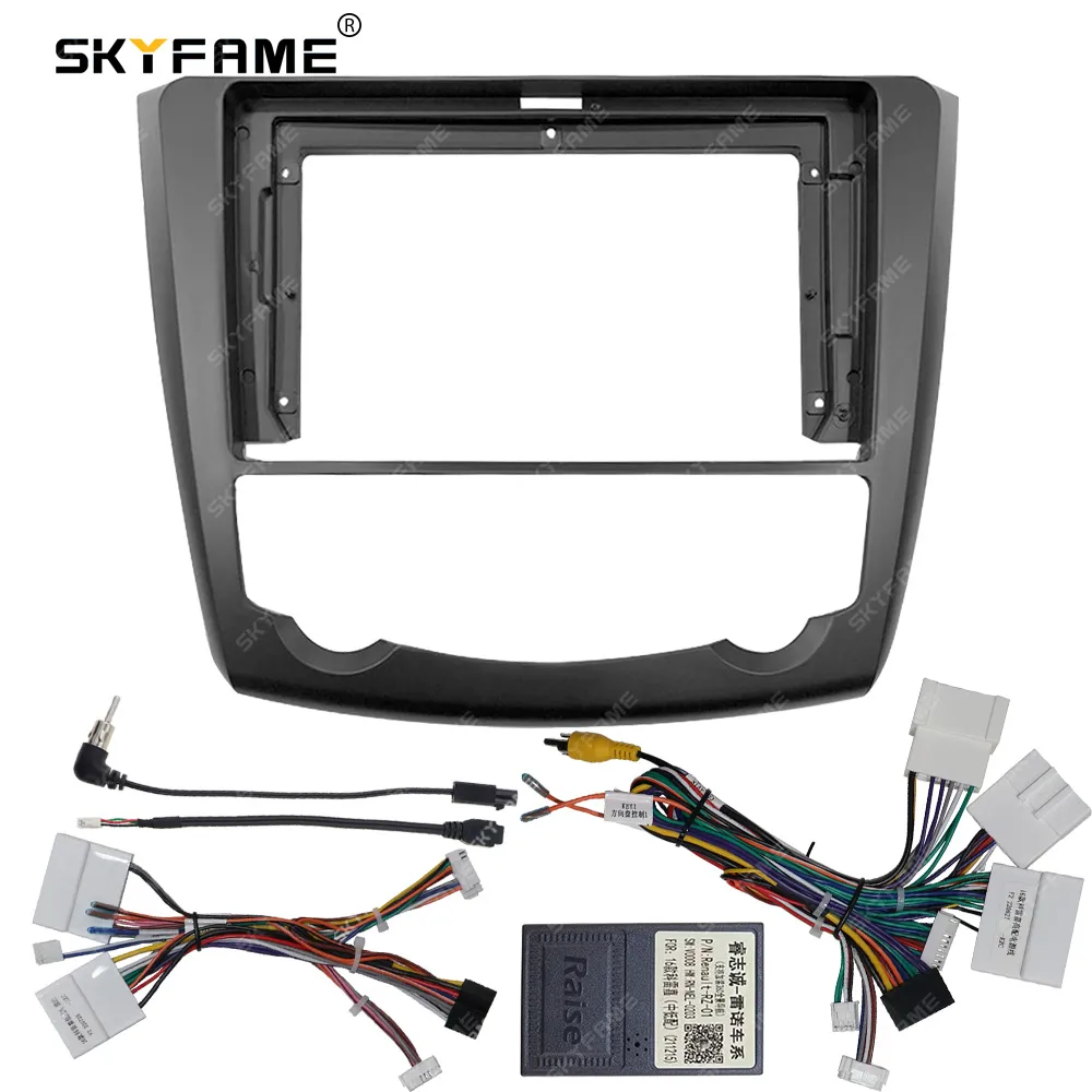 SKYFAME Car Fascia Frame Adapter Canubs Box Decoder For Renault Kadjar 2015-2019 Android Radio Dash Fitting Panel Kit