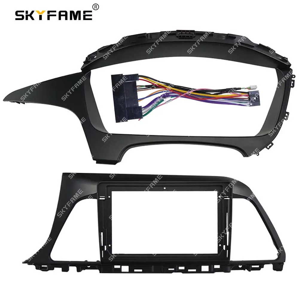 SKYFAME Car Frame Fascia Adapter Android Radio Dash Fitting Panel Kit For Hyundai Sonata 9