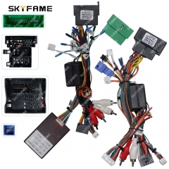 SKYFAME Car 16pin Wiring Harness Adapter Canbus Box Decoder Android Radio Power Cable For Bentley Continental GT/Flying Spur
