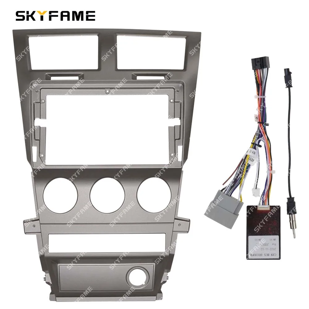 SKYFAME Car 16pin Wiring Harness Adapter Canbus Box Decoder Android Radio Power Cable For Dodge Avenger