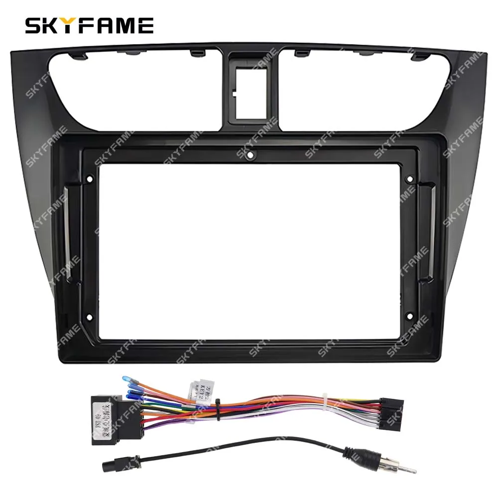 SKYFAME Car Frame Fascia Adapter Android Radio Dash Fitting Panel Kit For Foton Xiangling M1