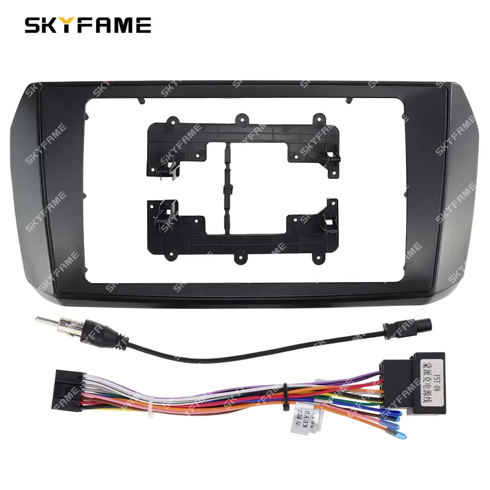 SKYFAME Car Frame Fascia Adapter Android Radio Dash Fitting Panel Kit For Foton Tunland E