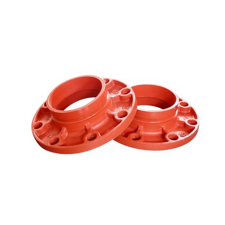 FM UL ductile iron grooved painted/epoxy/galvanized Grooved Adaptor flange