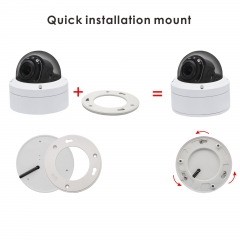 1080P WiFi IP PTZ Camera, Water-Proof IP66 Outdoor/Indoor, 2MP Wireless Security Dome Camera, 98ft Night Vision, 2.7~13.5mm 5X Optical Zoom, Motion Detection,ONVIF,Pre-Installed 64G TF Card