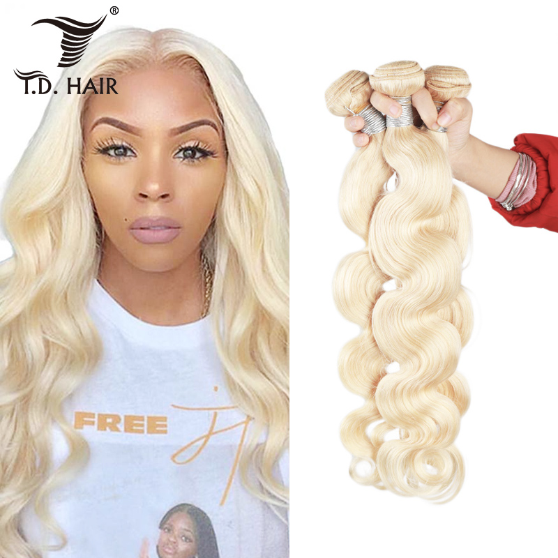 613 Blonde Bundles 9A Brazilian Body Wave 3 Bundles Blonde Human Hair Bundles 100% Virgin Remy Hair 613 Bundles Human Hair Extensions