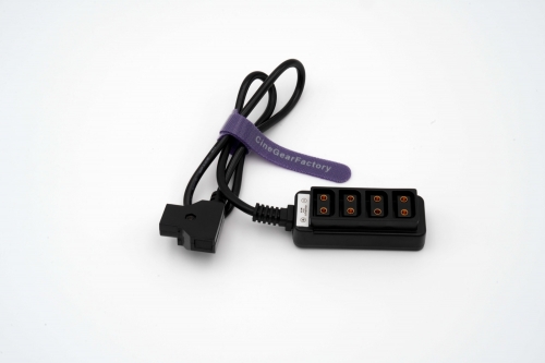 D-Tap Male to 4 Port Dtap Female Splitter Power Cable