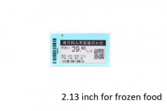 ESL tag for frozen foods