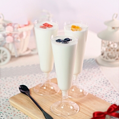 Disposable Plastic Mousse Cup Transparent Goblet Clear Decorated Cocktail Dessert cups