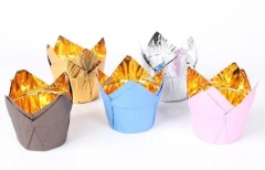 Tulip Baking Cups Paper Cupcake Cups Muffin Liners Paper Wrappers in 5 Colors