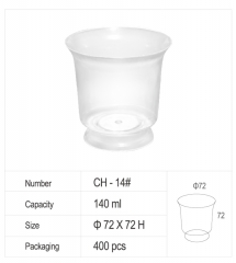 5oz Clear PS Plastic partyware,CH14 cocktail disposable cup,party items