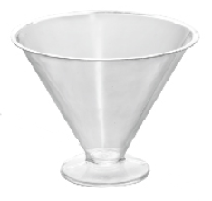 3OZ Clear plastic partyware with spoons and lid,disposable dessert cup