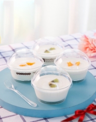 plastic jelly cup,Plastic Dessert Cups with lids Ice Cream Cups with spoons