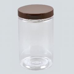 400ml plastic jar with lid,clear round PET bottles,food grade plastic container for foods
