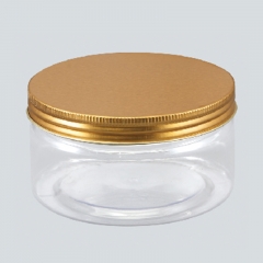 380ml plastic jar with lid,PET bottom,clear round plastic container for foods