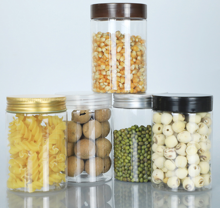 240ml plastic jar with lid,food grade PET bottles,transparent rould plastic container for foods