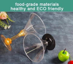 120ml Food-grade Plastic partyware,disposable plastic cups with spoons for redwine,cocktail dessert and more...
