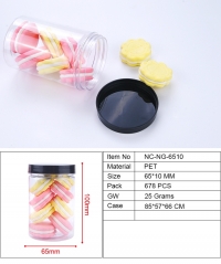 270ml plastic jar with lid,clear round PET bottles,food grade plastic container for foods