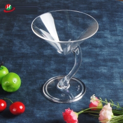 90ml 3oz PS clear hard Plastic partyware with spoons and lid,Great for parties ,wedding,home bakery and more....disposable plastic cup,oblique cone