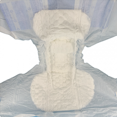 Disposable Adult Diapers with Tabs a thick core and side panels