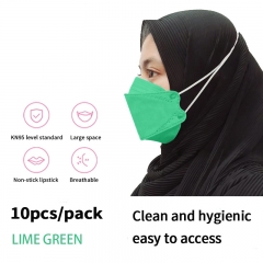 Kf94 Hijab Face Mask Muslim headwear cross ear band color face mask