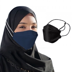 Kf94 Hijab Face Mask Muslim headwear cross ear band color face mask
