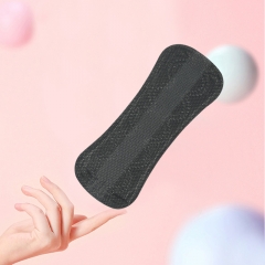 New concept sexy bamboo charcoal sanitary napkin black milk silk ladies sanitary pads black sanitary pads