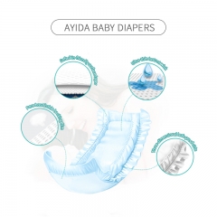 Baby Diaper Disposable OEM in bales baby diapers and wipes wholesale