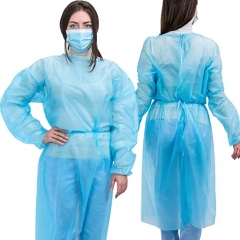 Isolation gown level 2 non woven disposable protective clothing gown