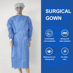 Sterile disposable isolation gown surgical gown with rib cuff