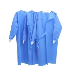 Disposable sterile spunlace surgical good quality protective gown clothing