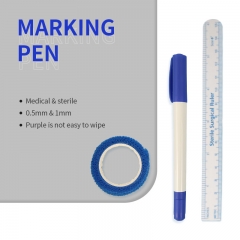 Hospital medical non toxic dual tip permanent skin sterile surgical marker pen