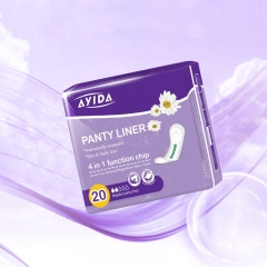 Disposable panty liner with anion chip 155mm breathable wingless sanitary napkins