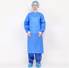 Disposable sterile reinforced hospital clothes non woven doctor nurse medical surgical gown