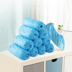 Hot sale pp non woven blue surgical soft anti skid boot cover disposable shoe cover 