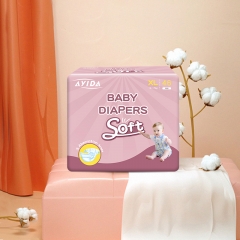 Biodegradable fine baby diapers organic cotton non woven fabric disposable baby diaper