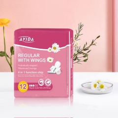 Wholesale biodegradable organic sanitary pads women menstrual lady anion sanitary napkin