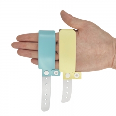 Factory price patient waterproof pvc id wristband medical wristband id band for hospital