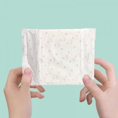 100% organic cotton menstrual feminine hygiene period napkin sanitary pad for women