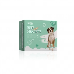 Factory price eco-friendly stocked wood cotton products dog wraps male pet diapers